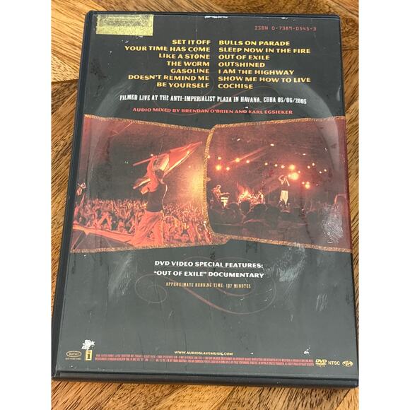 Audioslave live in Cuba DVD inner scope records Y2K, 2005 alternate rock - Picture 2 of 3